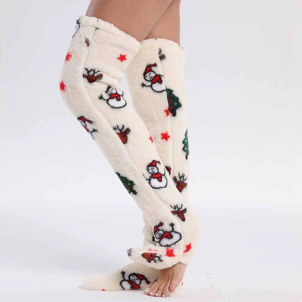 Christmas Super Long Flannel Blanket Cold-Proof Nightgown Pyjamas Sleeves Winter Hoodies Sweatshirt Women Men Pullover Fleece